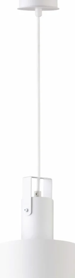 Clearance Biała lampa wisząca z metalowym kloszem SIG 31198 z serii RIF PLUS Żyrandole Nowoczesne