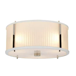 Shop Biała lampa wisząca ze szkłem DL-CORONA-3P-WPN z serii CORONA Żyrandole Nowoczesne