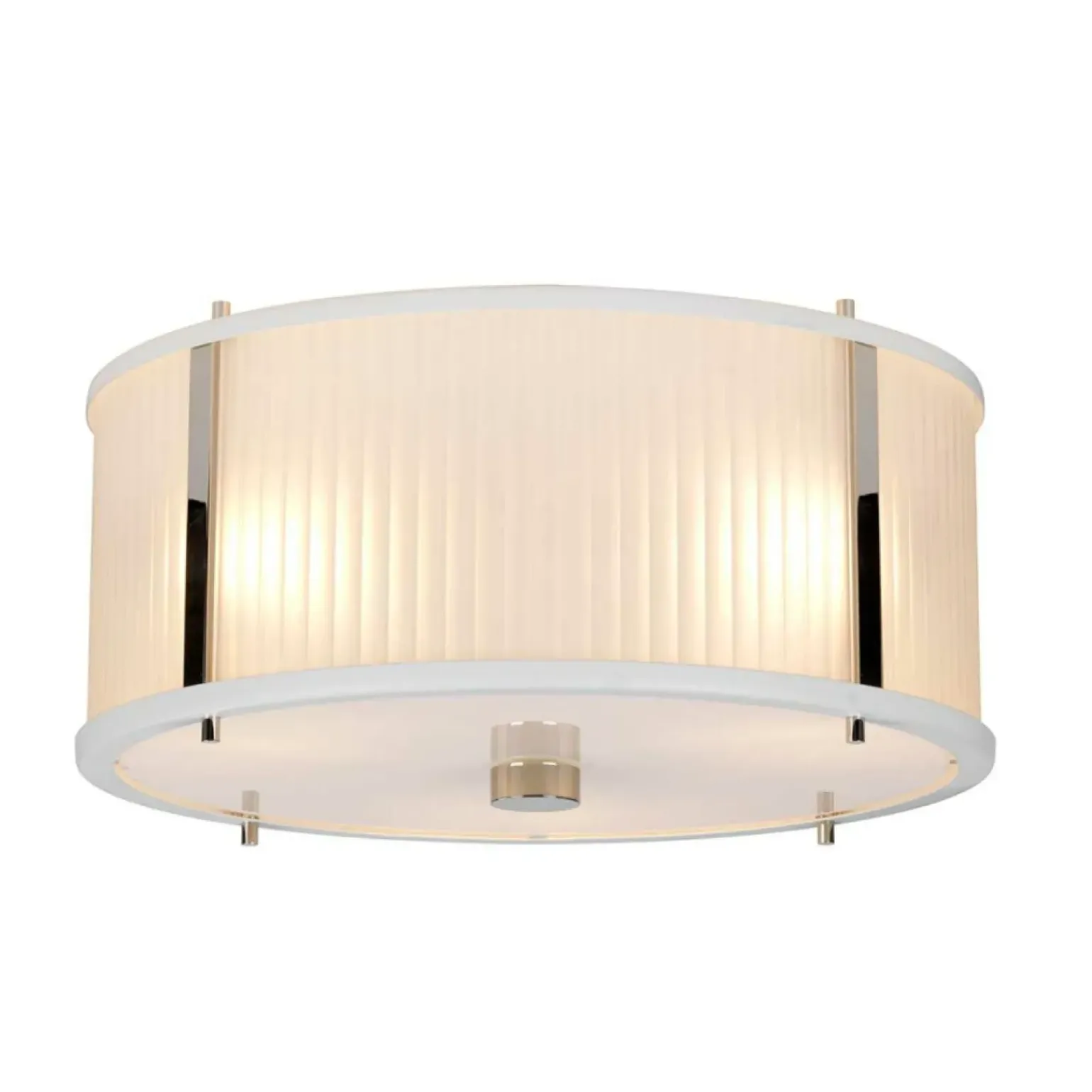 Shop Biała lampa wisząca ze szkłem DL-CORONA-3P-WPN z serii CORONA Żyrandole Nowoczesne