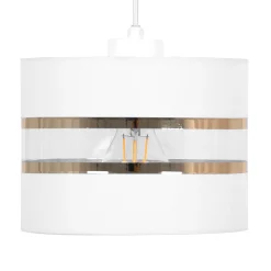 Sklep Kaja Biała lampa wisząca ze złotymi dekoracjami K-5210 z serii VICTORIA