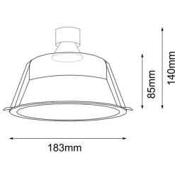 Sklep Kaja Biała lampa wpustowa, gwint GU10/ES111 ANT 7379 KAMI | Kaja