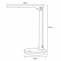 Sklep Kaja Biała lampka na biurko, regulowane ramię ZM SM-542-WH BIURKOWA | Kaja