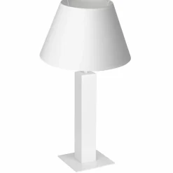 Sklep Kaja Biała lampka nocna, stołowa, do salonu LX 3609 z serii TABLE LAMPS