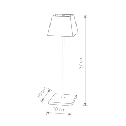 Sklep Kaja Biała lampka nocna ze zintegrowanym LED-em 8397 | Kaja Oświetlenie