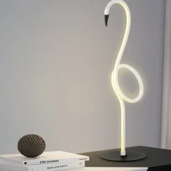 Sklep Kaja Biała lampka stołowa, dekoracyjna FLAMINGO-TL-WHT z serii FLAMINGO