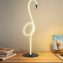 Sklep Kaja Biała lampka stołowa, dekoracyjna FLAMINGO-TL-WHT z serii FLAMINGO