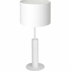 Sklep Kaja Biała lampka stołowa, na szafkę nocną LX 3675 z serii TABLE LAMPS