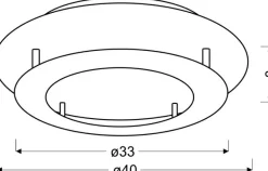 Sklep Kaja Biała, ledowa lampa sufitowa ⌀40cm 3000K 98-66183 MERLE | Kaja