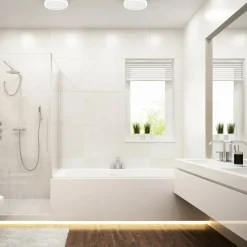 Sklep Kaja Biała, ledowa lampa sufitowa do łazienki ⌀18cm EKP0468 VERA | Kaja