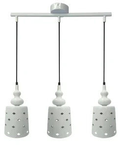 Sklep Kaja Biała listwa sufitowa z 3 zwisami 33-51943 HAMP | Kaja Oświetlenie