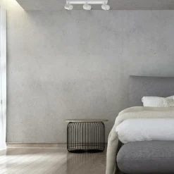 Store Biała listwa sufitowa z reflektorami LP-731/3W WH SNOW | Kaja Żyrandole Nowoczesne