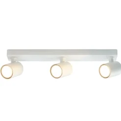 Store Biała listwa sufitowa z reflektorami LP-731/3W WH SNOW | Kaja Żyrandole Nowoczesne