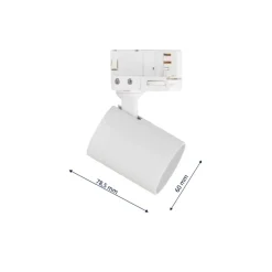 Sklep Kaja Biała 2-metrowa szyna natynkowa LP-737 WH SET 3F z serii SNOW SET