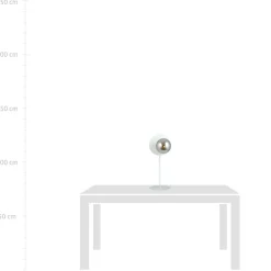 Sklep Kaja Biała, niesymetryczna lampka stołowa grafitowa 1188/LN z serii OSLO