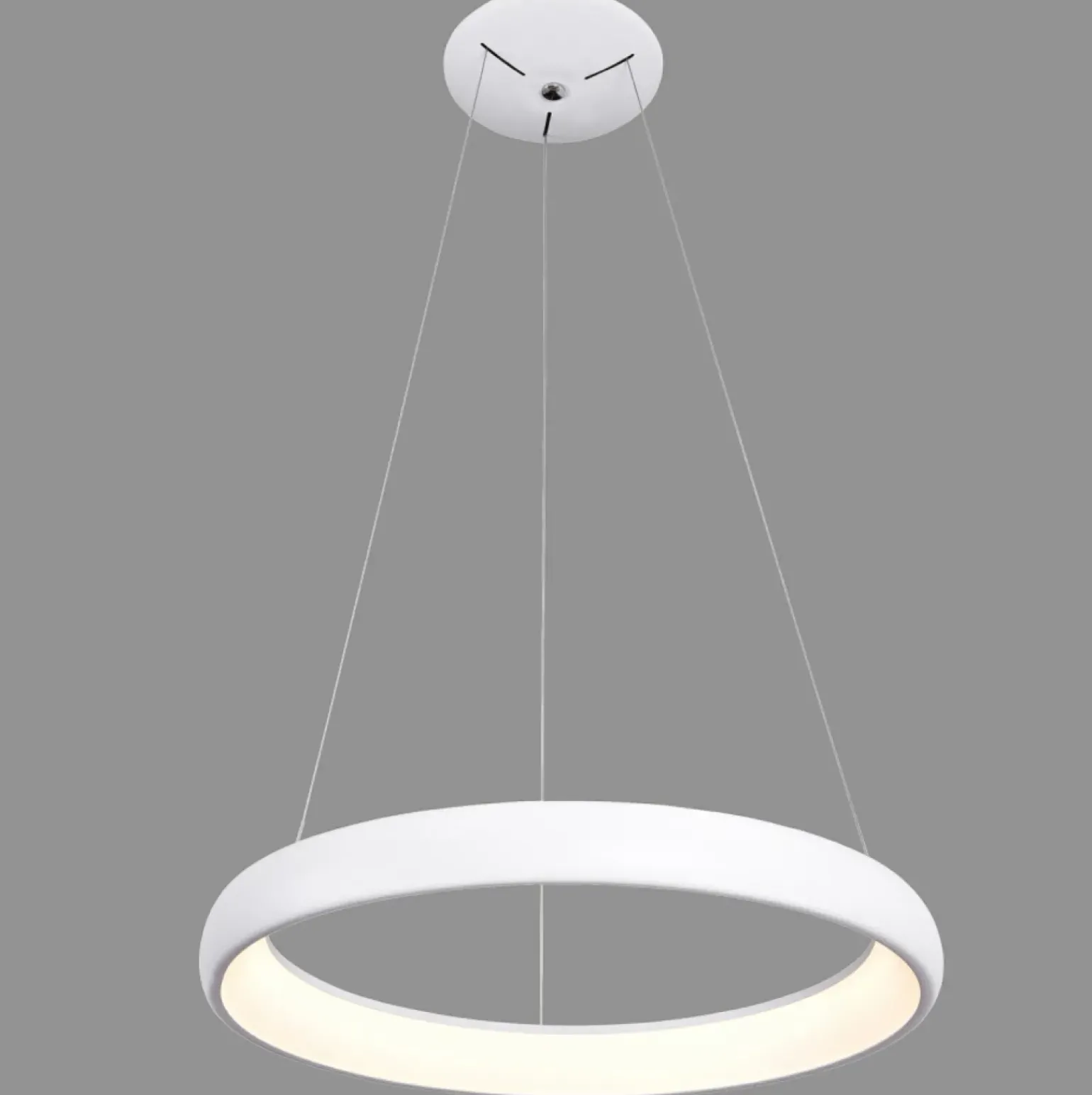 Store Biała obręcz wisząca LED ⌀51cm 5280-840RP-WH-3 ALESSIA | Kaja Żyrandole Nowoczesne