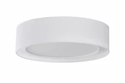 Best Sale Biała okrągła lampa sufitowa do sypialni AZ3330 MILO | Kaja Żyrandole Nowoczesne