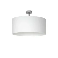 Best Biała, okrągła lampa sufitowa do sypialni ML6373 CASINO | Kaja Żyrandole Nowoczesne