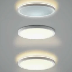 Sklep Kaja Biała, okrągła lampa sufitowa ⌀30 PLF-63452-300R-28W-WH CORTE | Kaja