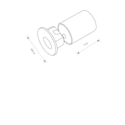 Sklep Kaja Biała oprawa podtynkowa, doa schodów 9103 | Kaja