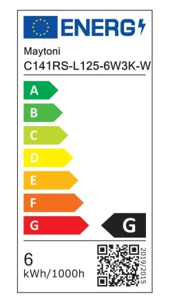 Sklep Kaja Biała oprawa wpuszczana, podtynkowa C141RS-L125-6W3K-W z serii FOCUS T