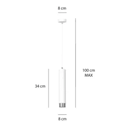 Hot Biała pasująca do każdego wnętrza lampa wisząca 641/1 | Kaja Żyrandole Nowoczesne