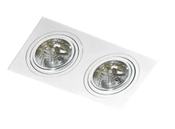 Sklep Kaja Biała, podtynkowa oprawa wpustowa na żarówki QR111 AZ0771 SIRO | Kaja