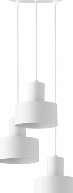 Clearance Biała, potrójna lampa wisząca do sypialni SIG 30906 z serii RIF | Kaja Żyrandole Nowoczesne