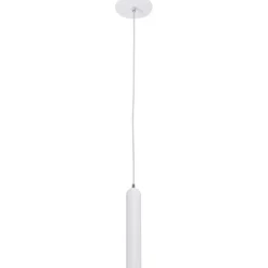 Best Biała, prosta lampa wisząca tuba FH31141-BJ-WHT ATHAN | Kaja Żyrandole Nowoczesne