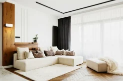 Sklep Kaja Biała, prosta, ledowa lampa ścienna 21-25814 z serii LANDER | Kaja