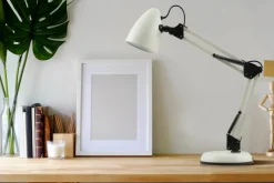 Sklep Kaja Biała, regulowana lampka biurkowa TB-29928-BG z serii NOTA