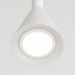 Cheap Biała, stożkowa lampa wisząca nad wyspę P064PL-01W z serii ARROW Żyrandole Nowoczesne