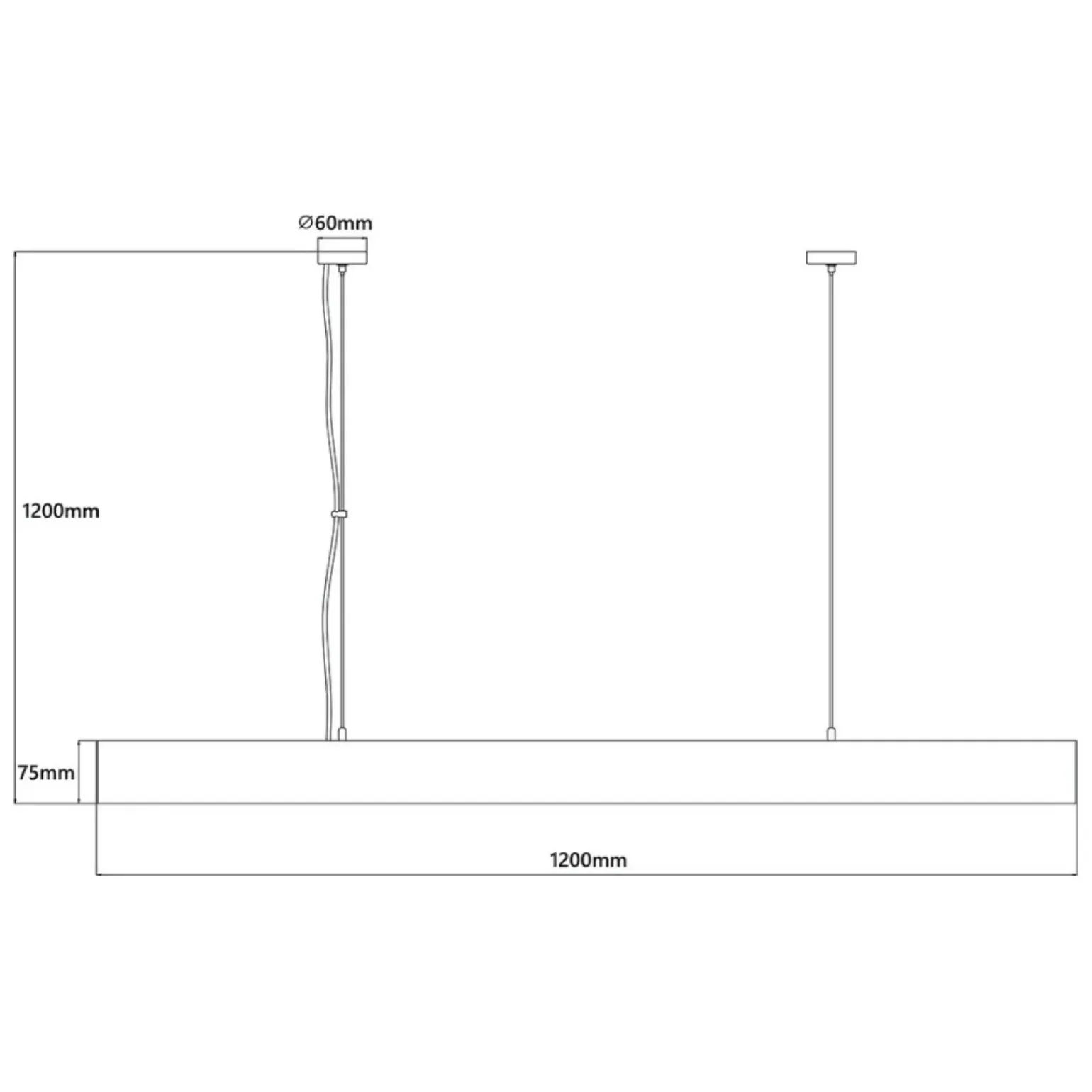 Sale Biała, szeroka lampa LED 120cm LP-1201/1P L WH SMART MIRA L | Kaja Żyrandole Nowoczesne