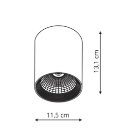 Sklep Kaja Biała tuba natynkowa, spot LED LP-32015/1SM WH ZOVO | Kaja Oświetlenie