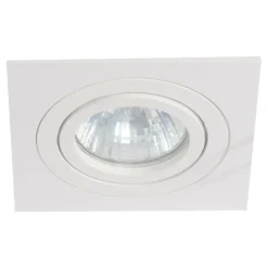 Sklep Kaja Białe, kwadratowe oczko podtynkowe LP-2780/1RS WH METIS | Kaja