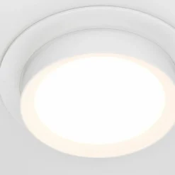 Sklep Kaja Białe, okrągłe, wypukłe oczko podtynkowe DL086-GX53-RD-W z serii HOOP