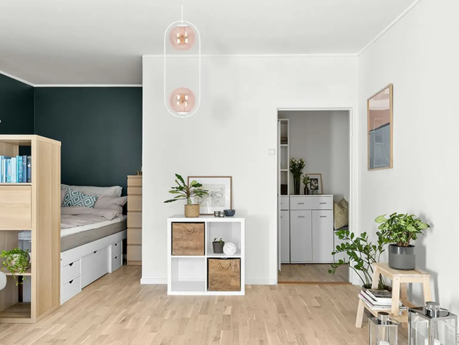 Best Sale Biało-bursztynowa lampa wisząca z dwoma kloszami K-5305 z serii ARLENA Żyrandole Nowoczesne