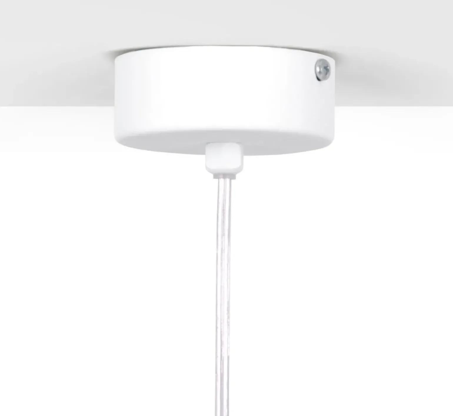 Best Sale Biało-bursztynowa lampa wisząca z dwoma kloszami K-5305 z serii ARLENA Żyrandole Nowoczesne