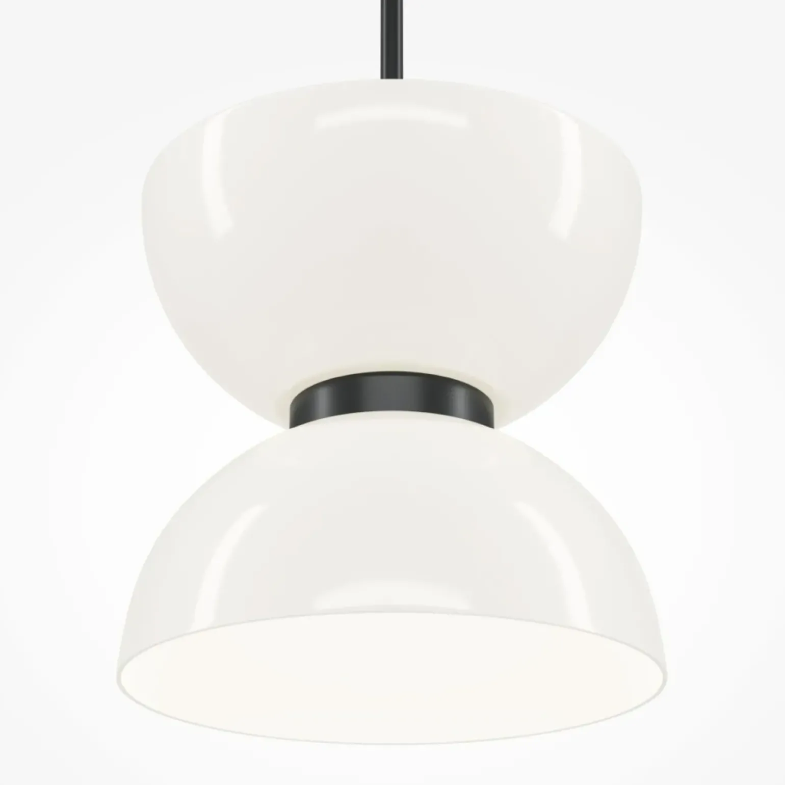 Cheap Biało-czarna lampa, zintegrowany LED MOD178PL-L11B3K z serii KYOTO Żyrandole Nowoczesne