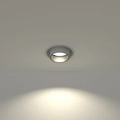 Sklep Kaja Biało-czarna tuba mocowana podtynkowo GU10 10796 MONO SLIDE | Kaja