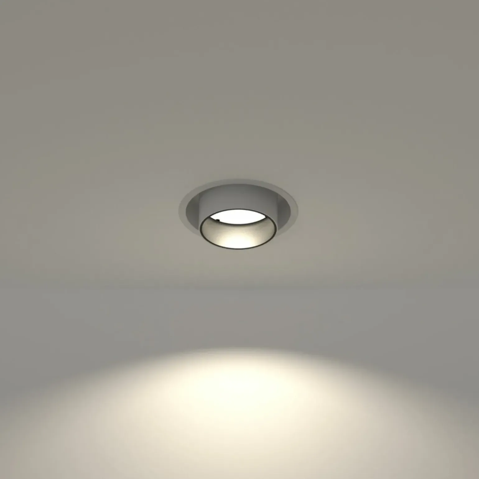 Sklep Kaja Biało-czarna tuba mocowana podtynkowo GU10 10796 MONO SLIDE | Kaja