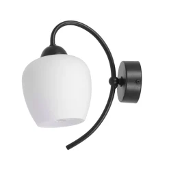 Sklep Kaja Biało-czarny kinkiet ścienny, jeden punkt świetlny K-5187 serii BELLA