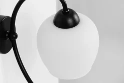 Sklep Kaja Biało-czarny kinkiet ścienny, jeden punkt świetlny K-5187 serii BELLA