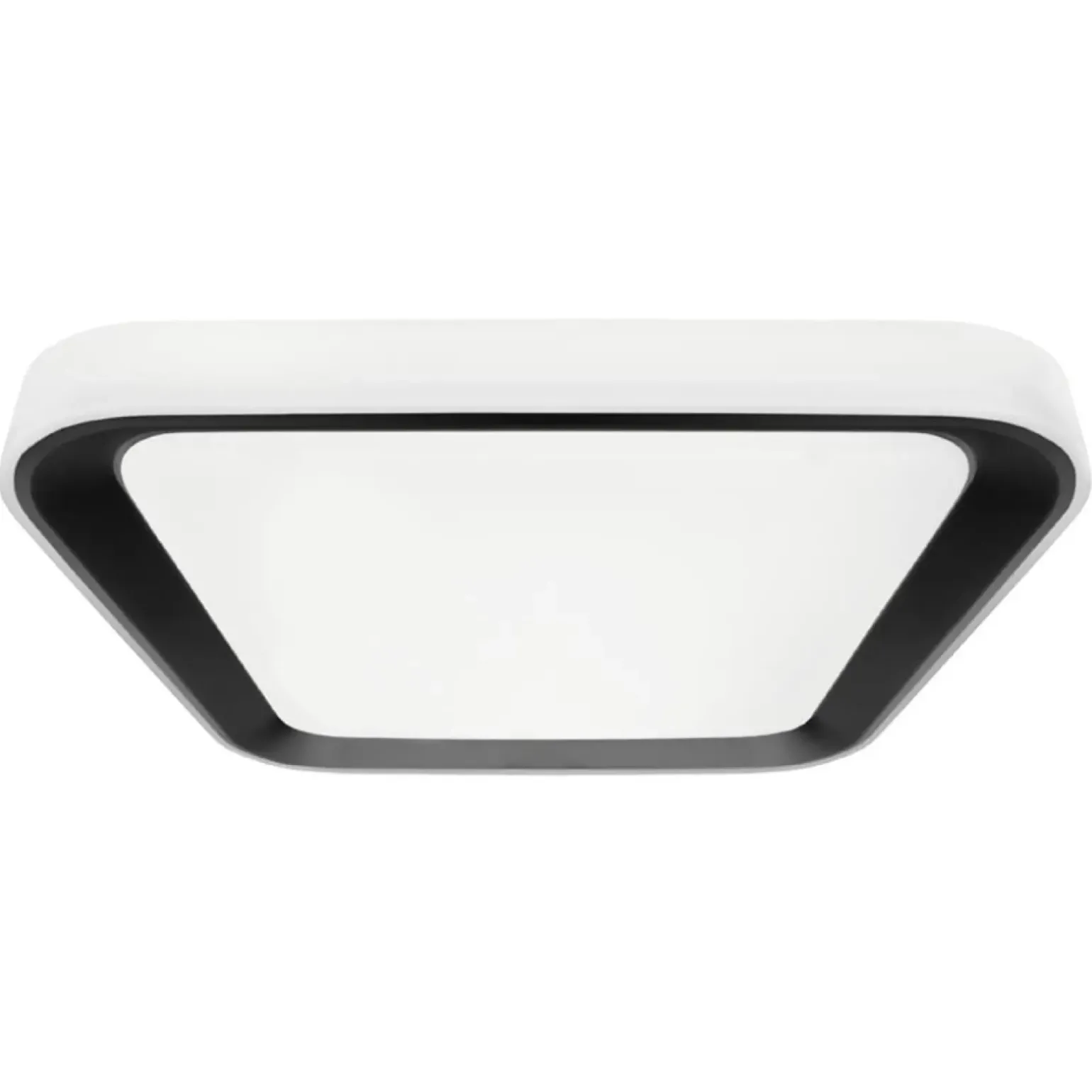 Sklep Kaja Biało-czarny plafon do korytarza, wbudowany LED ML7932 z serii QUADRO | Kaja Ośw