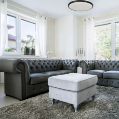 Sklep Kaja Biało-czarny plafon sufitowy, ochrona IP44 ML6404 z serii TERMA | Kaja Oświetlen