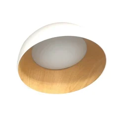 Sklep Kaja Biało-drewniana lampa sufitowa plafon 13-24169 TRENTO | Kaja