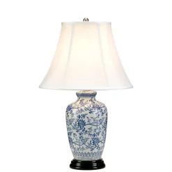 Sklep Kaja Biało-niebieska lampa stołowa BLUE-G-JAR-TL z serii BLUE GINGER JAR