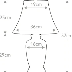 Sklep Kaja Biało-niebieska lampa stołowa BLUE-G-JAR-TL z serii BLUE GINGER JAR