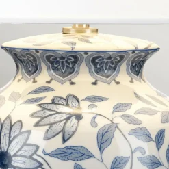 Sklep Kaja Biało-niebieska lampka stołowa DL-YING-TL z serii YING