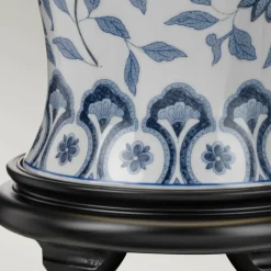 Sklep Kaja Biało-niebieska lampka stołowa DL-YING-TL z serii YING