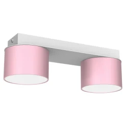 Flash Sale Biało-różowa lampa sufitowa do pokoju dziecka MLP7554 z serii DIXIE | Kaja Oświe Żyrandole Nowoczesne